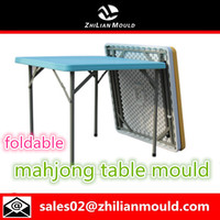 2015 new design foldable plastic mahjong table mould manufacturer