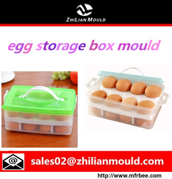 portable_plastic_double_layer_egg_storage_box_mould