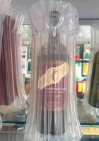 Red wine bottle inflatable packaging suitable for wine products