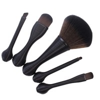 more images of Energy new style 5pcs nylon hair plastic handle mini makeup brush set