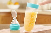 more images of Liquid Silicone Bottle with PP 120ml Silicone Squeeze Feeding Spoon