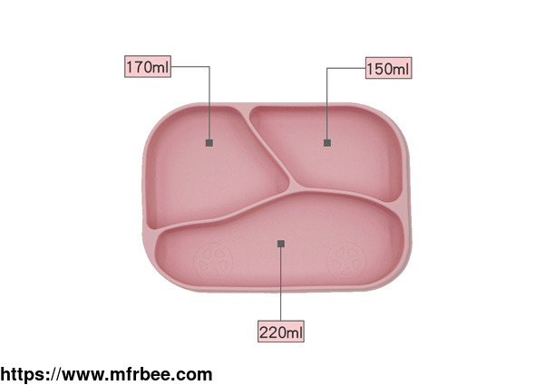 100_percentage_silicone_3_divided_design_car_shape_suction_plates_for_babies