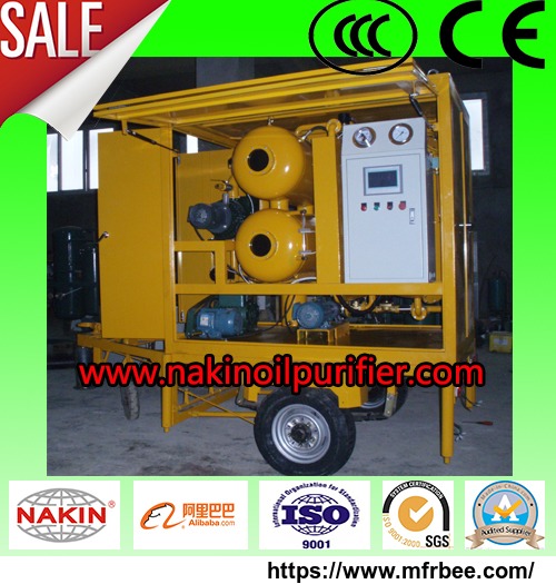 series_zym_mobile_type_vacuum_insulating_oil_purifier