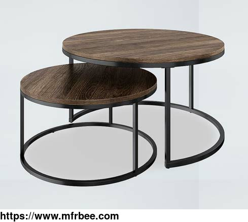 ct10_round_combined_type_wooden_coffee_table_end_table
