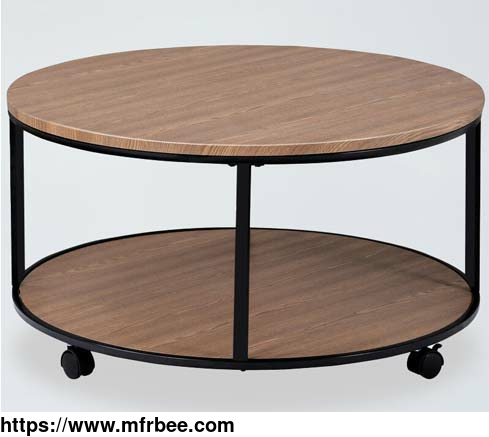 ct8_wooden_double_deck_coffee_table_with_metal_frame