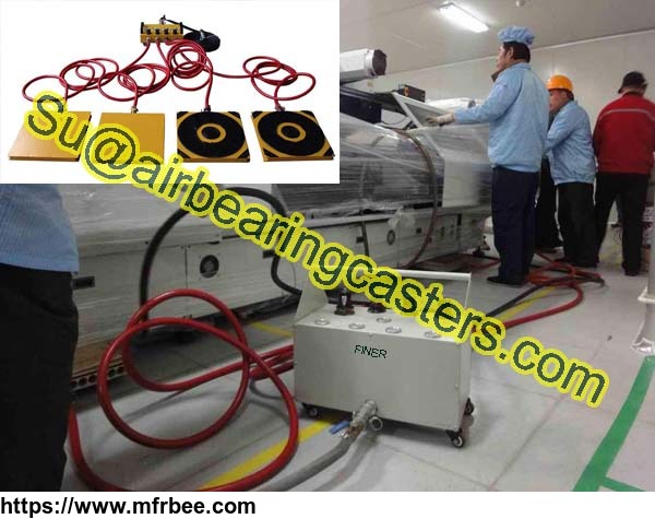 air_bearing_and_caster_equipment_for_moving_large_machinery