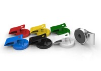 more images of Ferrite Flat Pot Magnet with Clip in Different Colors