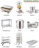 more images of stainless steel catering kitchenware equipment