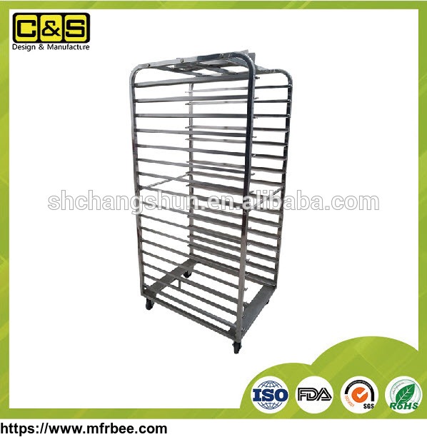 16_layers_factory_manufacture_kitchen_equipment_bakery_cheap_rotary_oven_rack_stainless_steel_trolley