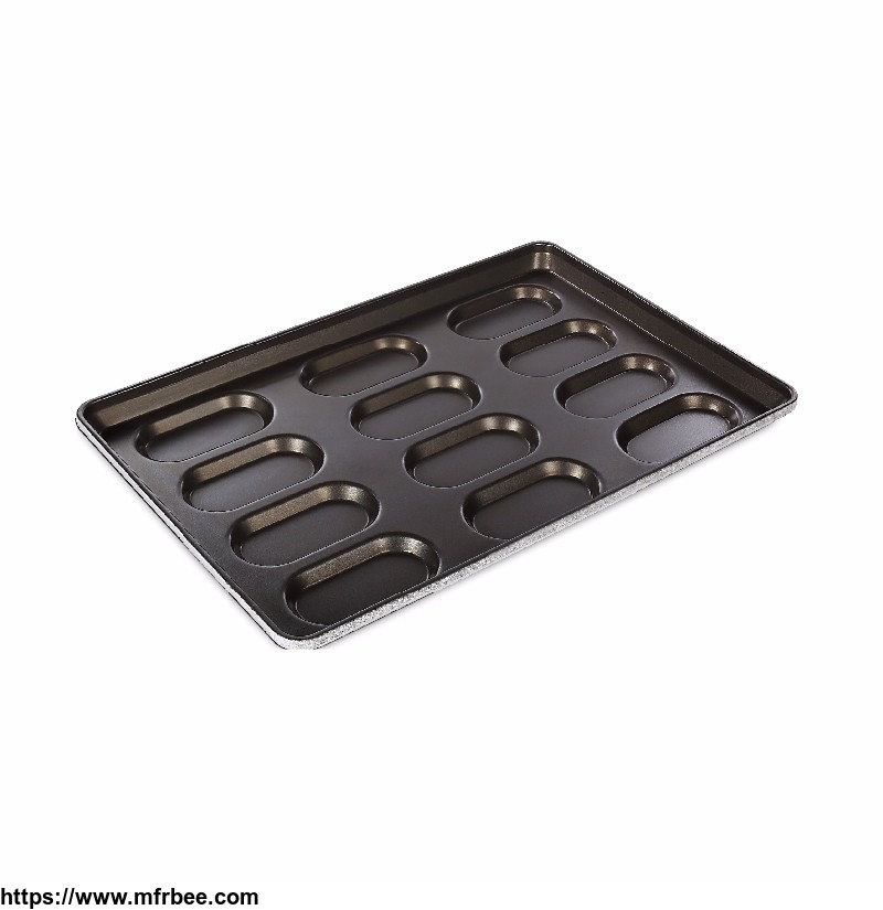 hollow_18_cups_hot_dog_baking_pan_with_ptfe_coating
