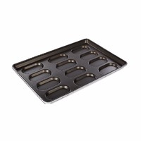 Hollow 18 cups hot dog baking pan with PTFE coating