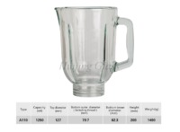 more images of A110 factory directly price Home appliance facilities blender glass jar 1.25L