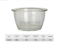 HJ-02 China factory direct price good quality chopper glass bowl