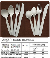 Disposable Biodegradable Cutlery, Plant Starch Material, Eco-Friendly Products