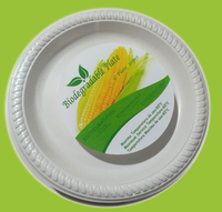 more images of Disposable plate, biodegradable plate, Plant Starch Material