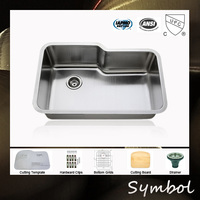 Undermount Stainless Steel Kitchen Fabricated Sink with cUPC Certificate