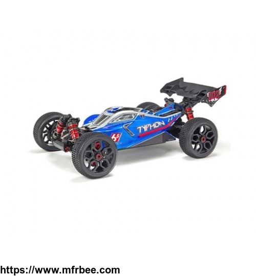 arrma_typhon_6s_blx_brushless_rtr_1_8_4wd_buggy_blue_silver_
