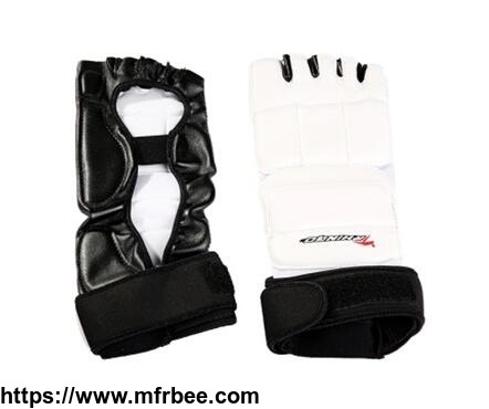 black_and_white_excellent_professional_taekwondo_foot_gloves_protector_equipment_with_wtf_approved