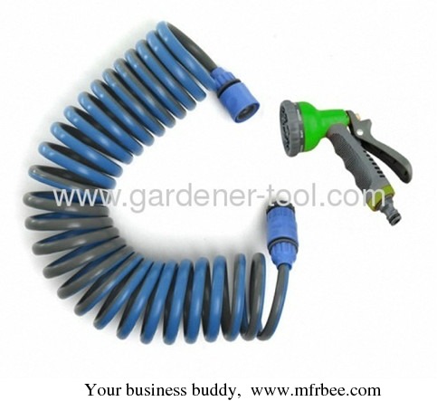 10m_double_color_pu_recoil_water_hose_with_spray_nozzle