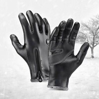 2023 Winter touchscreen windproof waterproof Anti Slip Heavy Duty Knuckle Protection Cycling Full Finger Racing Gloves
