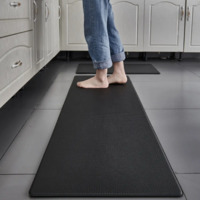 Supplier Antifatigue PU Leather Custom Quick Dry Washable PVC Runner Floor Carpets Rugs And Kitchen Mats