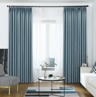more images of Factory Supply European Blackout Polyester Door Fabric Linen Hotel Room Curtains