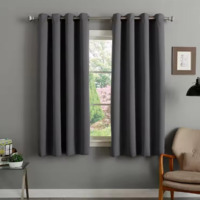 more images of Thermal Insulated Reduce Noise 100% Polyester Blackout Solid Window Curtains For Living Room