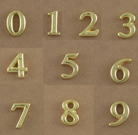 more images of Gold Numbers Floating Charms