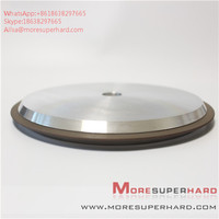 14a1 resin CBN grinding wheel processed stainless steel plate    Alisa@moresuperhard.com