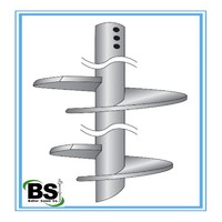 Galvanized Earth Screw Anchors for Light Pole Foundation