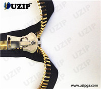 8 Euro-Style Teeth Chain Brass Zipper