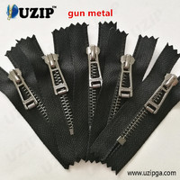 more images of no 5 light gun color metal zipper