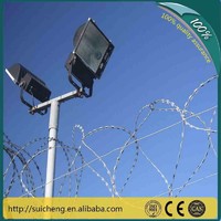 Guangzhou factory Free Samples Galvanized Razor Barbed Wire Not Rust