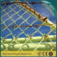 Guangzhou factory free sample hign zinc content chain link mesh fence for garden