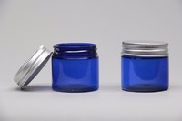 more images of 50g semi blue cream jar, cosmetic jar