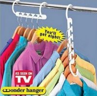 more images of Wonder Hanger Plastic Space Saving Hanger Set of 8