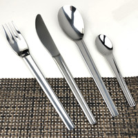 Promotion cheap knife spoon fork stainless steel airline cutlery set