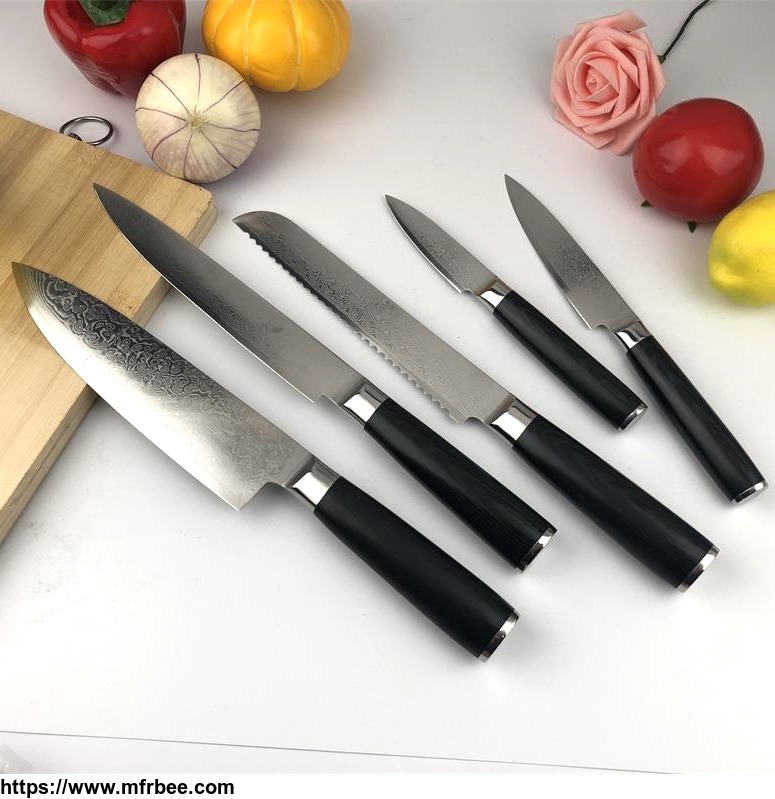good_quality_wholesale_pom_handle_kitchen_cutlery_damascus_knife