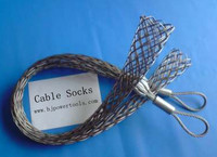 Cable socks Cable wire rope pulling grip Wire rope sock wire mesh grips