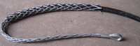 Single lattice weave cable pulling grips