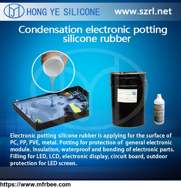 black_color_pcb_electronic_potting_silicone_hy_215