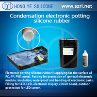 Black Color PCB Electronic Potting Silicone HY-215