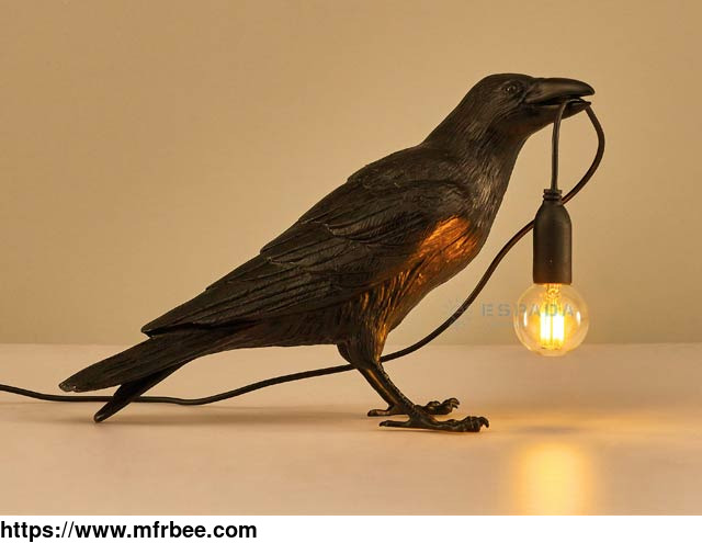 creative_raven_sculpture_led_bird_lamps