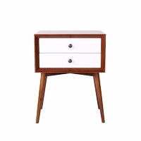 Modern living room bedside wooden night stand simple side table