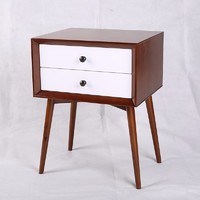 more images of Modern living room bedside wooden night stand simple side table
