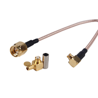 more images of SMP Right Angle SMA Male Straight Connector with RG316 Jump Cable