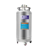 Self-pressing cryogenic transport liquid nitrogen tank for cryotherapy chamber