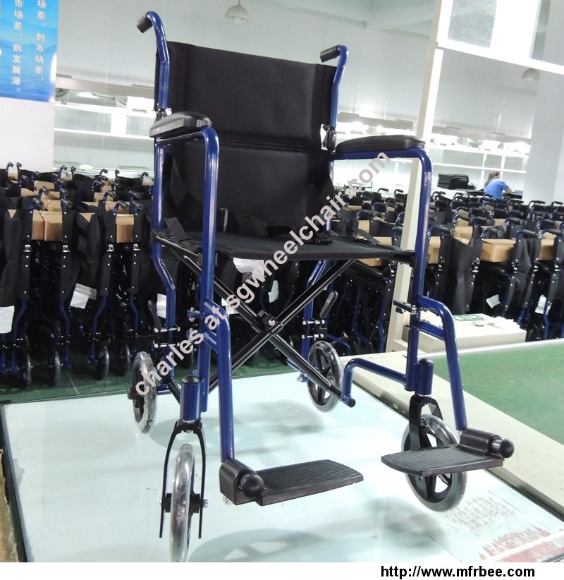steel_transfer_wheelchair_transport_chair_with_good_price