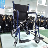 Steel transfer wheelchair transport chair with good price