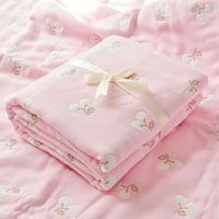 more images of cotton blanket grid stripe kids two  three four five six layer